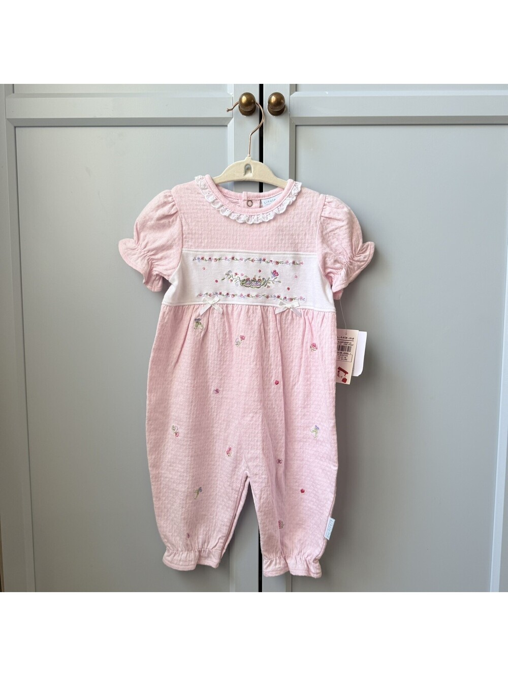 VTG "Sleep N Play" Little Me Romper 6M One Piece Peas in a Pod Infant NWT - Picture 2 of 6